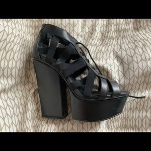 Shelly London Chunky Platform Heeled Sandals